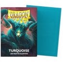 100 Turquoise Matte Standard Size Sleeves - Dragon Shield