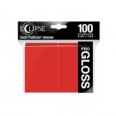 100 Gloss Apple Red Standard Size Sleeves - Ultra Pro
