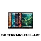 Wholesale Lot of 150 Full-art Basic Lands - Magic