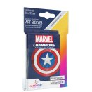 50 + 1 Captain America Marvel Champions Art Sleeves 66 x 91 mm - Gamegenic