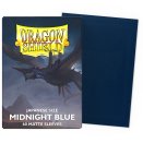 60 Midnight Blue Matte Japanese Size Sleeves - Dragon Shield