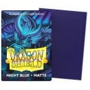 60 Night Blue Matte Japanese Size Sleeves - Dragon Shield