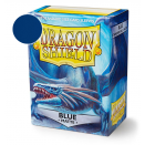 100 Matte Blue Standard Size Sleeves - Dragon Shield