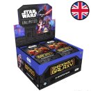 Display of 24 Shadows of the Galaxy Booster Packs - Star Wars Unlimited EN