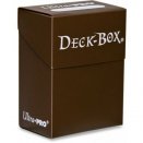 Chocolate Brown Deck Box 80+ - Ultra Pro