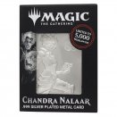 Limited Edition Silver Plated Metal Card Chandra Nalaar - Magic