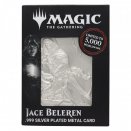 Limited Edition Silver Plated Metal Card Jace Beleren - Magic