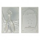 Limited Edition Silver Plated Metal Card Nicol Bolas - Magic