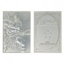 Limited Edition Silver Plated Metal Card Garruk Wildspeaker - Magic