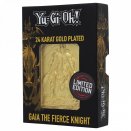 Limited Edition Gold Plated Metal Card Gaia The Fierce Knight - Yu-Gi-Oh!