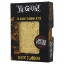 Limited Edition Gold Plated Metal Card Celtic Guardian - Yu-Gi-Oh!