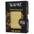 Limited Edition Gold Plated Metal Card Time Wizard- Yu-Gi-Oh!