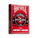 Jeu de 54 Cartes Disney Mickey Mouse Classic - rouge - Bicycle