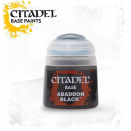 Pot of Base Abaddon Black paint 12ml 21-25 - Citadel