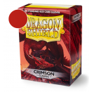 100 Classic Crimson Standard Size Sleeves - Dragon Shield