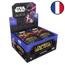 Display of 24 Shadows of the Galaxy Booster Packs - Star Wars Unlimited FR