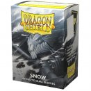 100 Snow Dual Matte Standard Size Sleeves - Dragon Shield