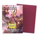 100 Red Gold Dual Matte Standard Size Sleeves - Dragon Shield