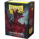 100 Blood Red Matte Standard Size Sleeves - Dragon Shield