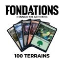 Magic: The Gathering Foundations Wholesale Lot of 100 Basic Lands - Magic