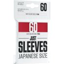 60 Red Japanese Size Just Sleeves - Gamegenic
