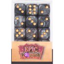 Set de 36 dés D6 12mm noirs - Epic Forge