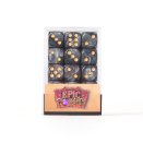 Set of 36 6-sided dices - 12 mm - Black - Epic Forge