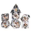Set of 7 Resin Dice in Box - Skull - Epic Forge
