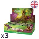 Commander Masters Set of 3 Displays of 24 Draft Booster Packs - Magic EN