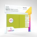 100 Matte Non-Glare Prime Sleeves 66 x 91 mm Lime - Gamegenic