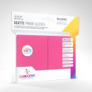 100 Matte Non-Glare Prime Sleeves 66 x 91 mm Pink - Gamegenic