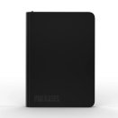 Black Card Zip Binder (22 pages / 9-Pocket) - Pro Kases