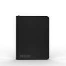 Black Top Loader Zip Binder (14 pages / 4-Pocket)  - Pro Kases