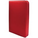 Vivid Red Zippered 9-Pocket Pro-Binder - Ultra Pro