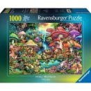 Puzzle 1000 pièces - Merry Mushroom Village (Ravensburger)