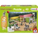 Puzzle 40 pièces - Journée à la ferme