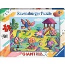 24-piece giant puzzle - Dinosaur Recreation - Ravensburger