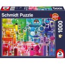 Puzzle 1000 pieces - Rainbow's colors
