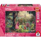 Puzzle 1000 pièces Disney - Kinkade : La Belle au Bois Dormant