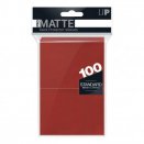 100 Pro-Matte Red Standard Size Sleeves - Ultra Pro