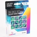 Set of 12 D6 16mm Galaxy Series Neptune dice - Gamegenic