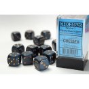 Opaque Polyhedral Dusty Blue and Copper 12 16mm D6 Set - Chessex
