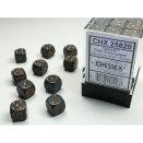 Opaque Polyhedral Dark Grey/Copper36 12mm D6 Set - Chessex