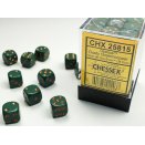 Opaque Polyhedral Dusty Green and Copper 36 12mm D6 Set - Chessex