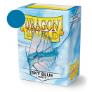 100 Sky Blue Matte Standard Size Sleeves - Dragon Shield