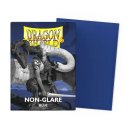 100 Blue Matte Non-Glare Standard Size Sleeves  - Dragon Shield