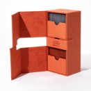 Twin Flip'n'Tray Deck Case 266+ XenoSkin 2022 Exclusive Dark Orange - Ultimate Guard