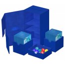 Deckbox Twin Flip'n'Tray Deck Case 200+ XenoSkin Blue Monocolor - Ultimate Guard