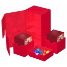 Deckbox Twin Flip'n'Tray Deck Case 200+ XenoSkin Red Monocolor - Ultimate Guard