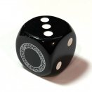 Black Dark Magical Circle 6 sided dice - Yu-Gi-Oh!